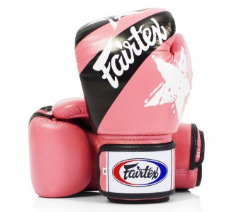 Перчатки боксерские Fairtex (BGV1 Nation Print Stars Pink)